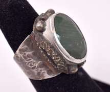 Gorgeous 7.80CTS Rare Green Sapphire Gemstone in Sterling Silver