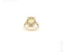 Stunning Lemon Quartz & Diamond Ring in 14K