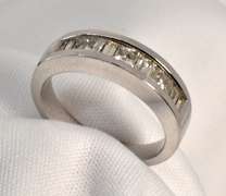 Suave Chanel Set Diamond Ring in 14K WG