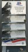 Lot of 6 Diff. Silver Quarter Proof Sets 2004 to 2012