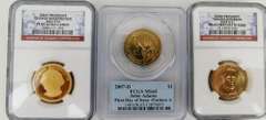 3 - 2007 1st Day Presidential Dollars, All Graded