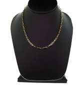 Charming 14kt solid gold paperclip chain necklace