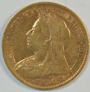 Lovely 1898 Great Britain Gold Half Sovereign. Scarcer