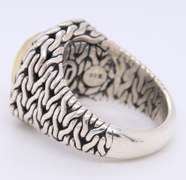 John Hardy Palu Hammered Sterling Silver Ring