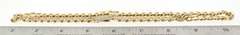Glittering 14kt gold and Cubic Zirconia cuban link necklace