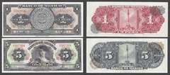 1 and 5 Pesos from Banco De Mexico 1959