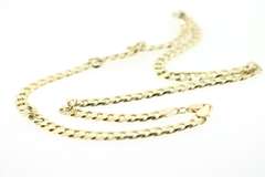 Alluring 14kt gold anchor chain link necklace