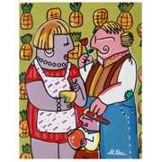 Rina Maimon, "This Is For You " Hand Signed Original Acrylic Painting on Canvas with Certificate of Authenticity.