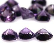 Stunning 10.10ct heart cut real Brazilian Amethyst set