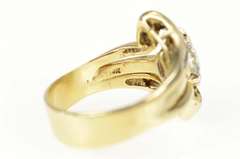 14K Yellow Gold 0.80 Ctw Duchess Diamond Engagement Set Ring