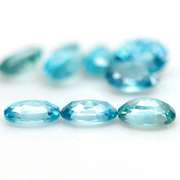 Brilliant 10.19ct Swiss blue Zircon set