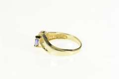 14K Yellow Gold Marquise Tanzanite Diamond Accent Statement Ring