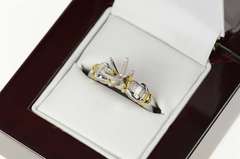 Platinum 0.59 Ctw 6.5 Diamond Engagement Setting Ring