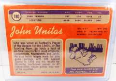 John Unitas 1970 Topps Football Card
