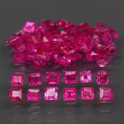 Premium 3.01ct 57 piece princess cut Ruby set