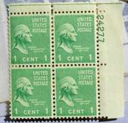 11 40 Cent and 60 1 Cent Mint US Plate Blocks