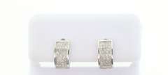 Stunning 10k White Gold Earrings with Beautiful Diamonds