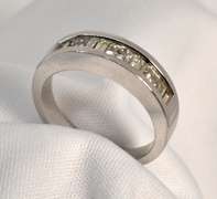 Suave Chanel Set Diamond Ring in 14K WG