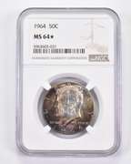 MS64* 1964 Kennedy Half Dollar - Graded NGC AMAZING Tone