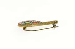 Gold Filled Murano Glass Micro Mosaic Lute Mandolin Charm/Pendant