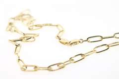 Irresistible 14kt paperclip chain necklace