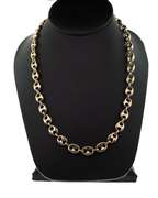 Stylish 14kt mariner solid gold chain