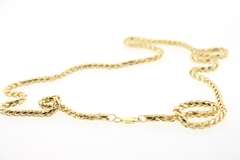 Luxurious 14kt solid gold box chain