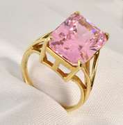 Pretty Pink Topaz Ring