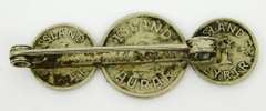 WW2 Konungur Islands Silver Coin Brooch