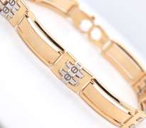 Gorgeous Yellow Gold Link Bar Bracelet