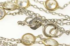 14K Yellow Gold Classic CZ By the Yard Statement Chain Necklace