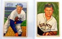 2 Bowman 1952 Baseball Cards