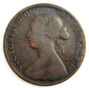 1862 Great Britain 1/2 Penny