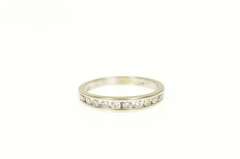 14K White Gold 0.50 Ctw Classic Diamond Wedding Band Ring