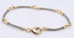 Lovely Gold and Stainless Steel Bracelet