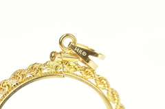 14K Yellow Gold 1/2 oz. American Eagle $25 Gold Holder Pendant