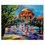 Yana Rafael, "By the River" Hand Signed Original Painting on Canvas with COA.