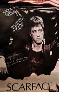 Al Pacino and Scarface Cast Autographed 24x36 Poster ACOA
