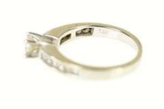 14K White Gold 1.19 Ctw Princess Diamond Engagement Ring