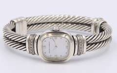 Vinatge David Yurman Diamond Bangle Watch