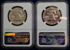 1961 And 1962 Franklin Half Dollars NGC PF68