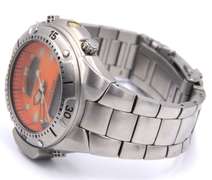 Citizen Orange Dial Stainlees Steel Watch