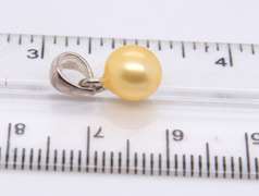 Lot of 2 Sterling Silver Pearl Pendants