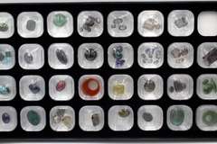 Tray of Loose Colored Gemstones