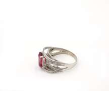 2.80ctw Pink Tourmaline and Diamond Ring in 18K