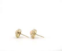 Oval Pearl and Coral Earrings in 14K