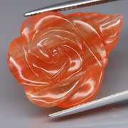 Translucent! 22.25ct banded Agate carving