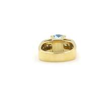 Incredible 18kt Aquamarine and Diamond Ring