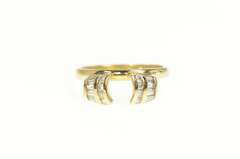 14K Yellow Gold 0.36 Ctw Baguette Diamond Wedding Band Ring