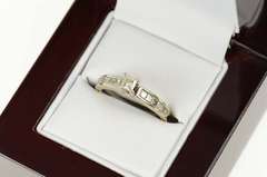 14K White Gold 1.19 Ctw Princess Diamond Engagement Ring
